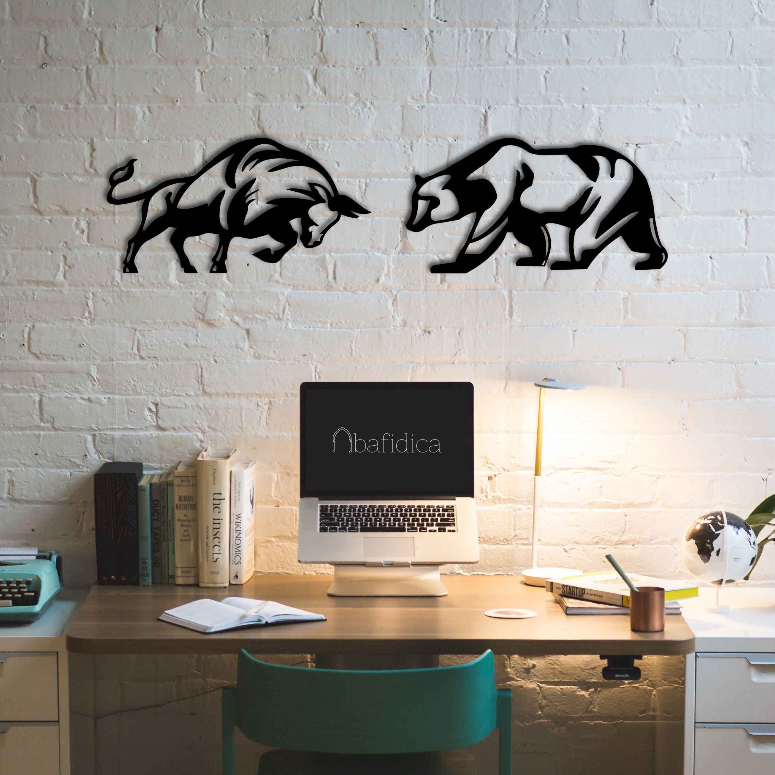 Bull and Bear – Metal Wall Art Set